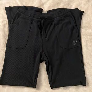 gymshark flare leggings. Size medium black never worn
